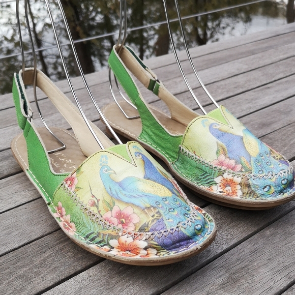 Anuschka Shoes - Anuschka colourful leather flats